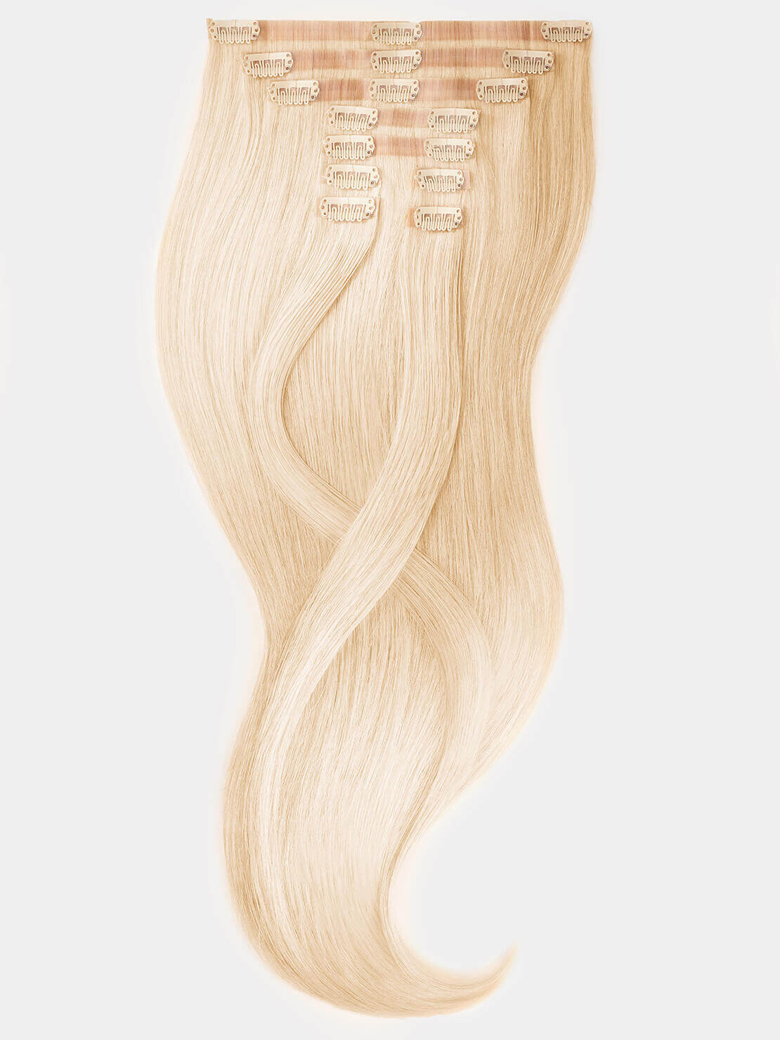 Clip in Extensions - luxury Qualität - Big Volume 9-teilig 20 äussersthellblond variant detail image - f4349f55cb7be8407e27929d7f9113f69da26220f5629169a5ac6c40a7fea4ef